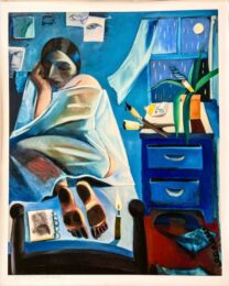Day Studio (Uniquely hand-embellished) by Danielle Orchard at Dovehouse Contemporary