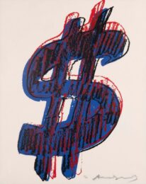 Dollar Sign by Andy Warhol at Dovehouse Contemporary