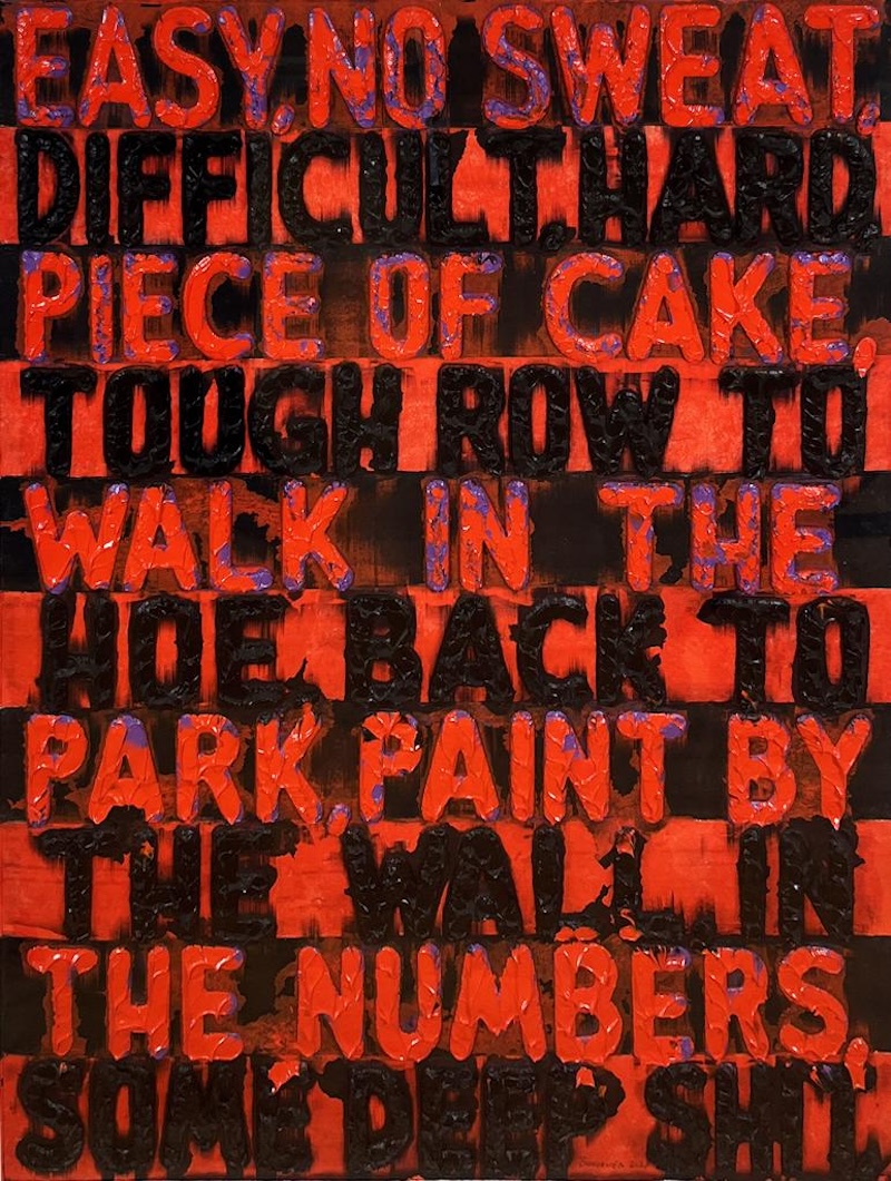 Easy/Difficult by Mel Bochner