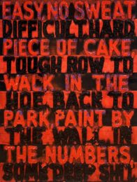 Easy/Difficult by Mel Bochner at Hamilton-Selway Fine Art