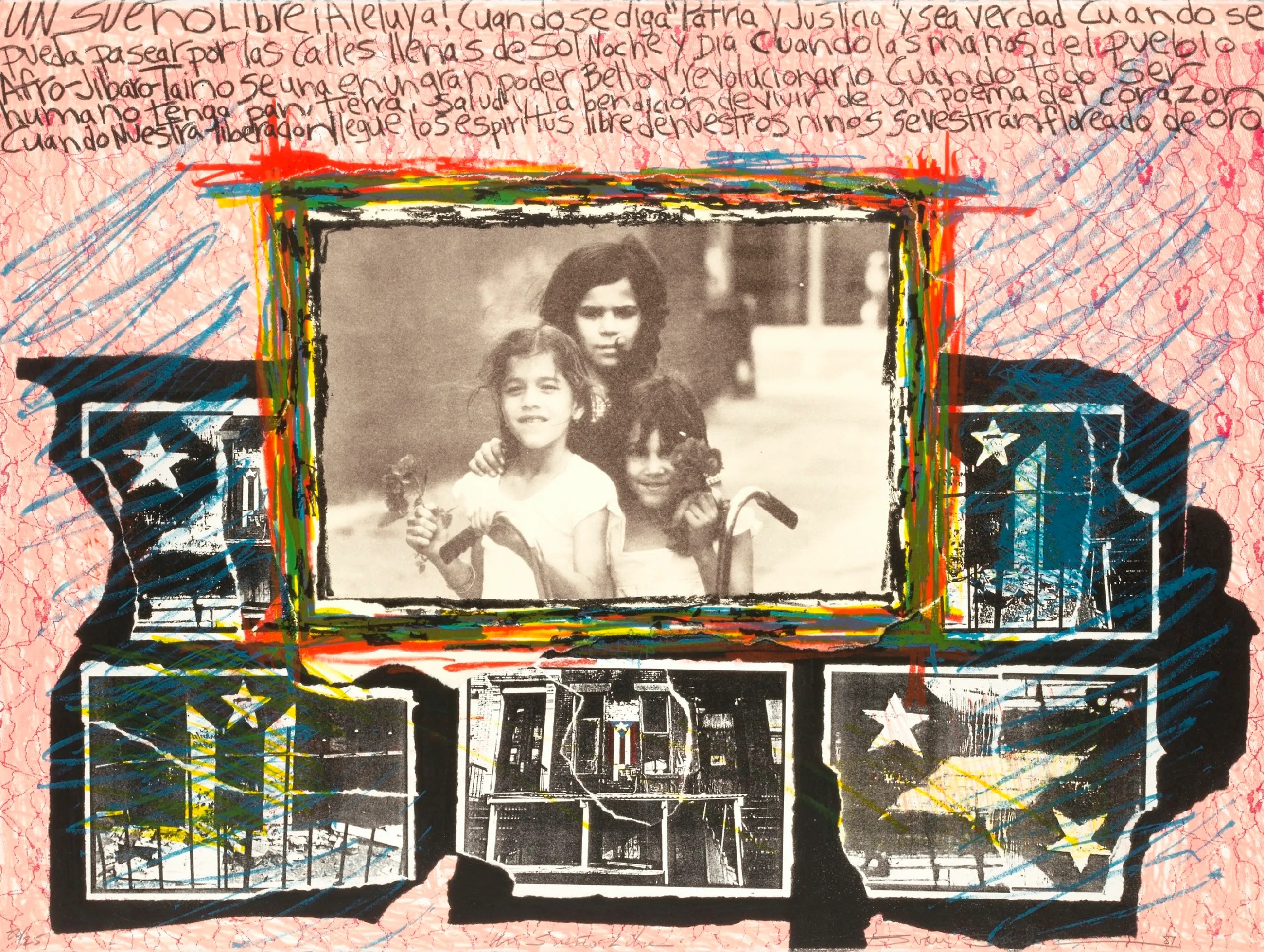 Un Sueño Libre (Guariquen: Images and Words Rican/Structed series) by Juan Sánchez
