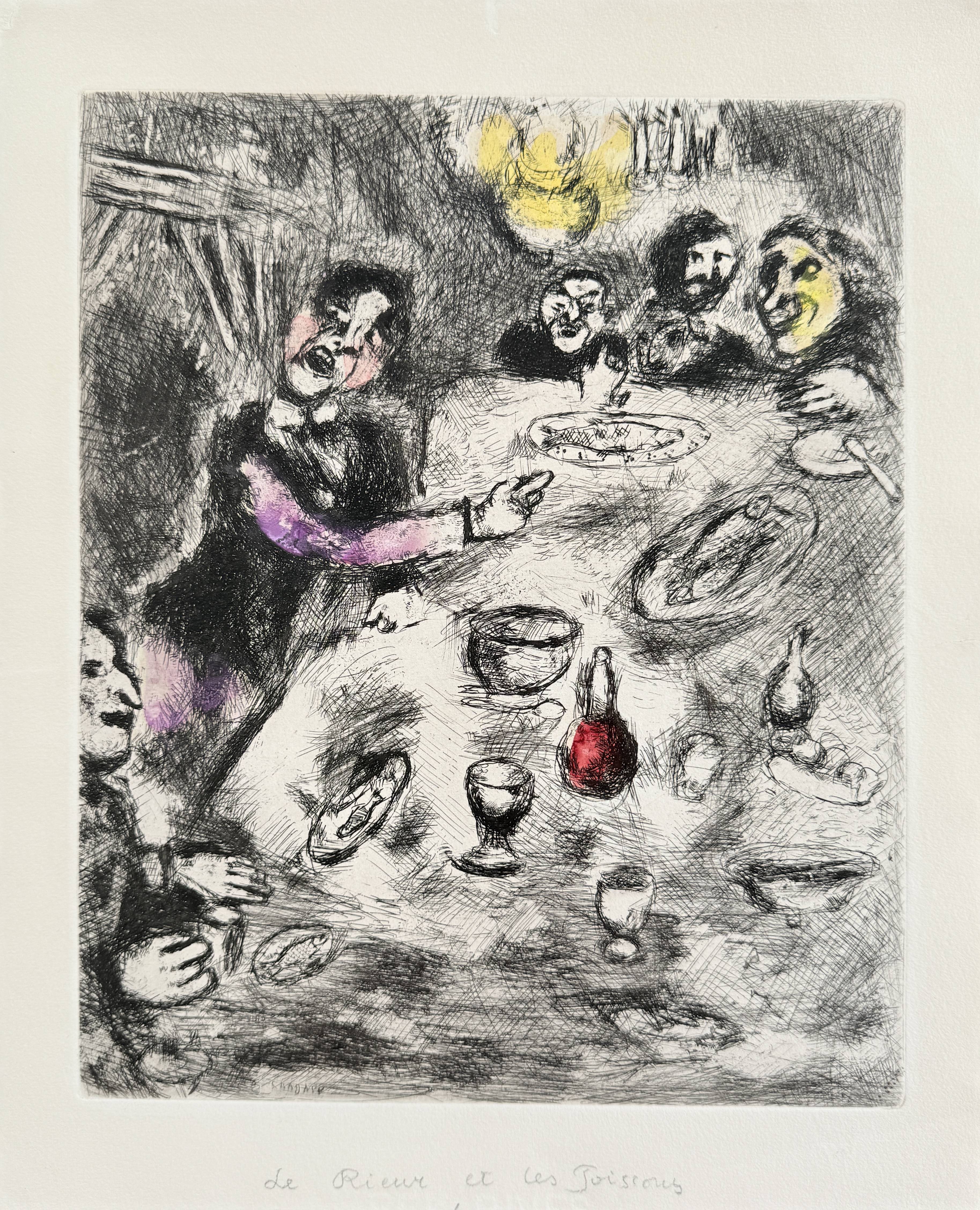 La Rieur et Les Poissons by Marc Chagall