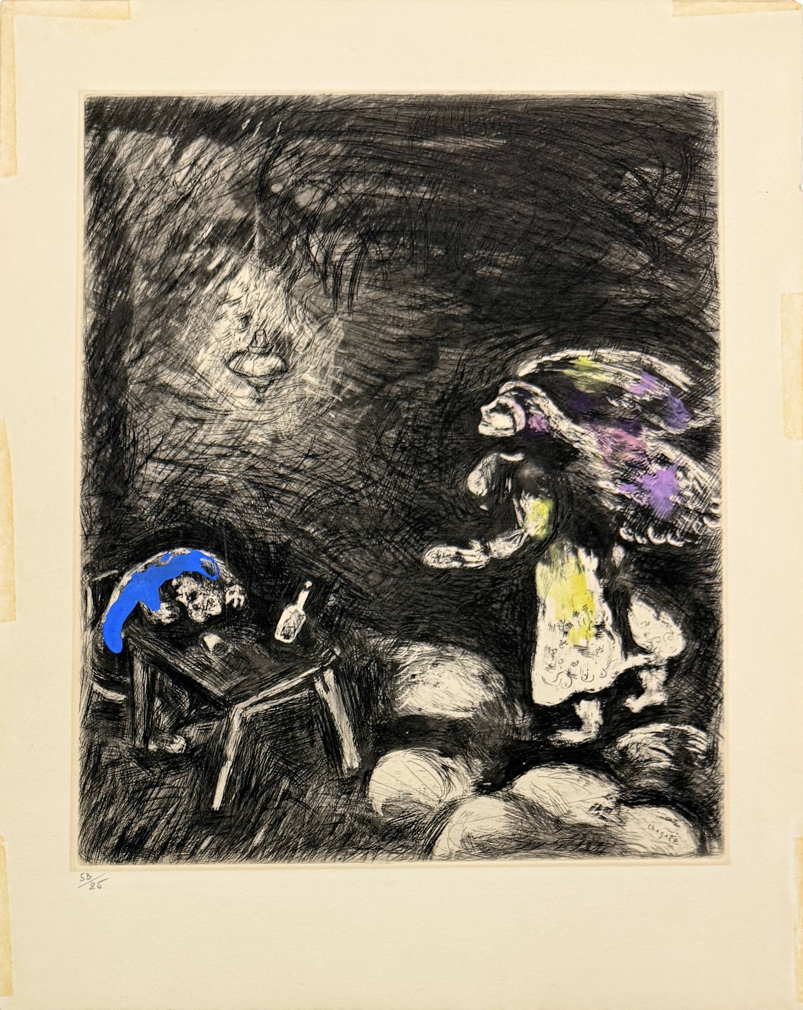 L’Ivrogne et sa Femme by Marc Chagall