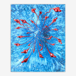 In The Beginning (Red, Gloss & Glitters Edition) by Kenny Scharf at JRP|Editions
