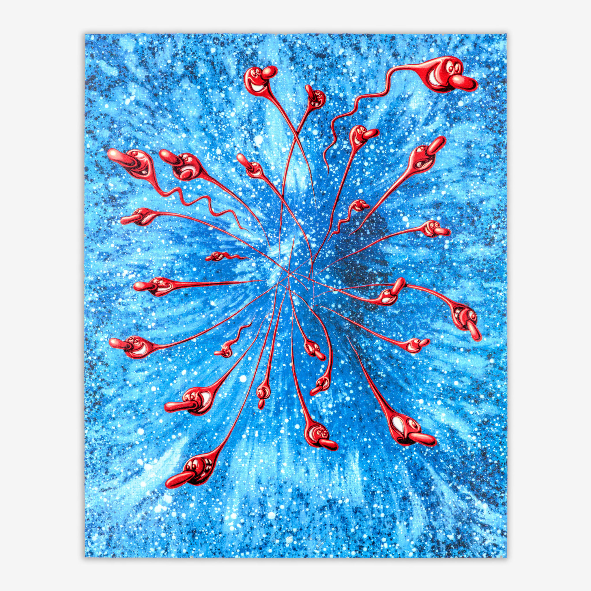 In The Beginning (Red, Gloss & Glitters Edition) by Kenny Scharf