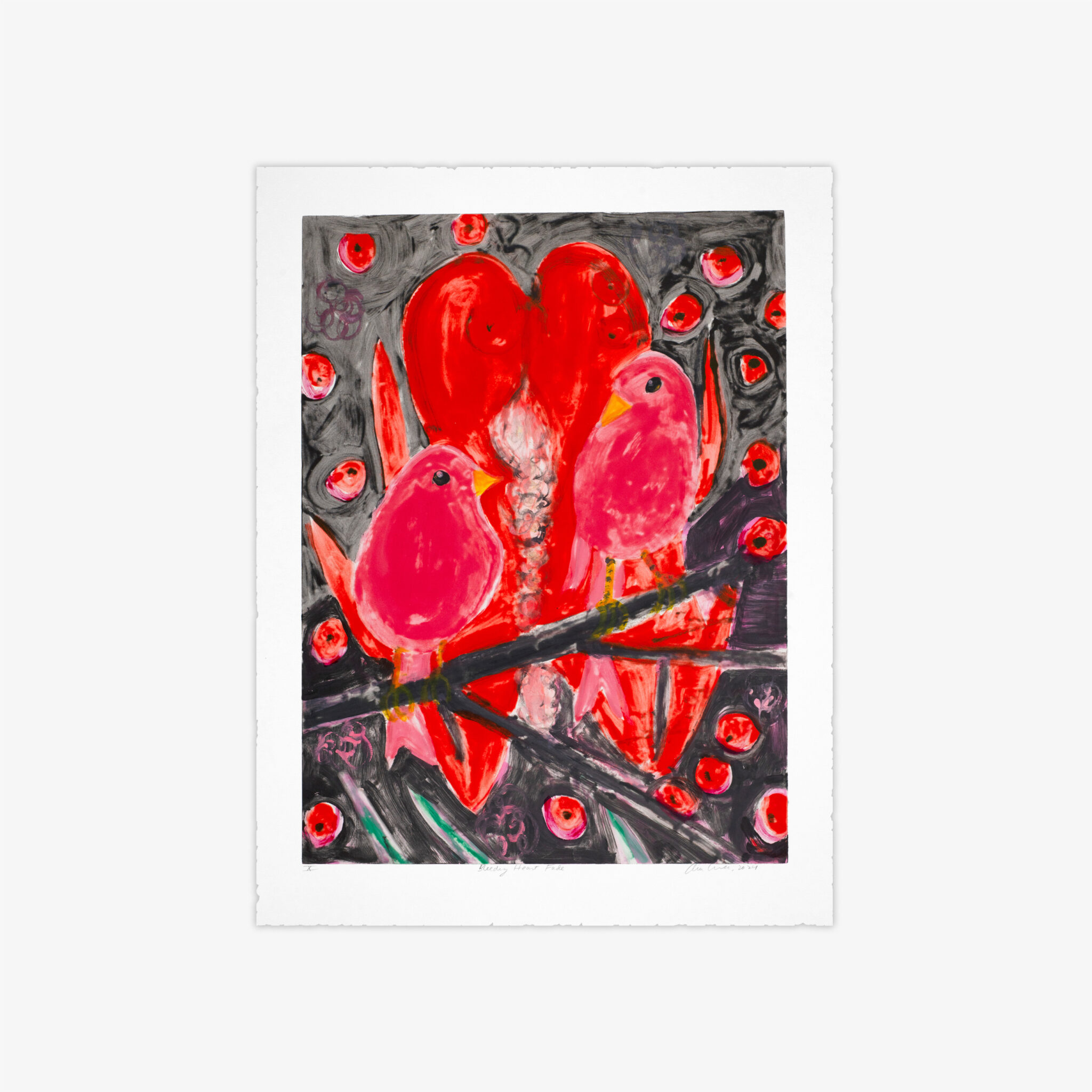 Bleeding Heart Fade, X by Ann Craven