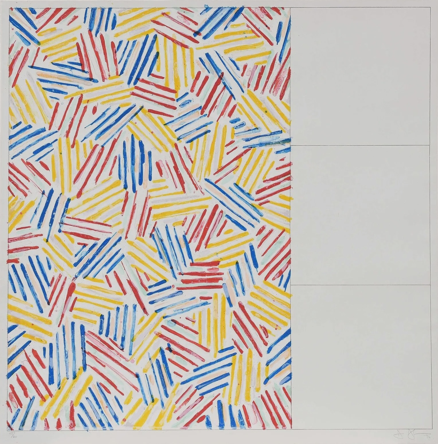#1 (After ‘Untitled 1975’) by Jasper Johns