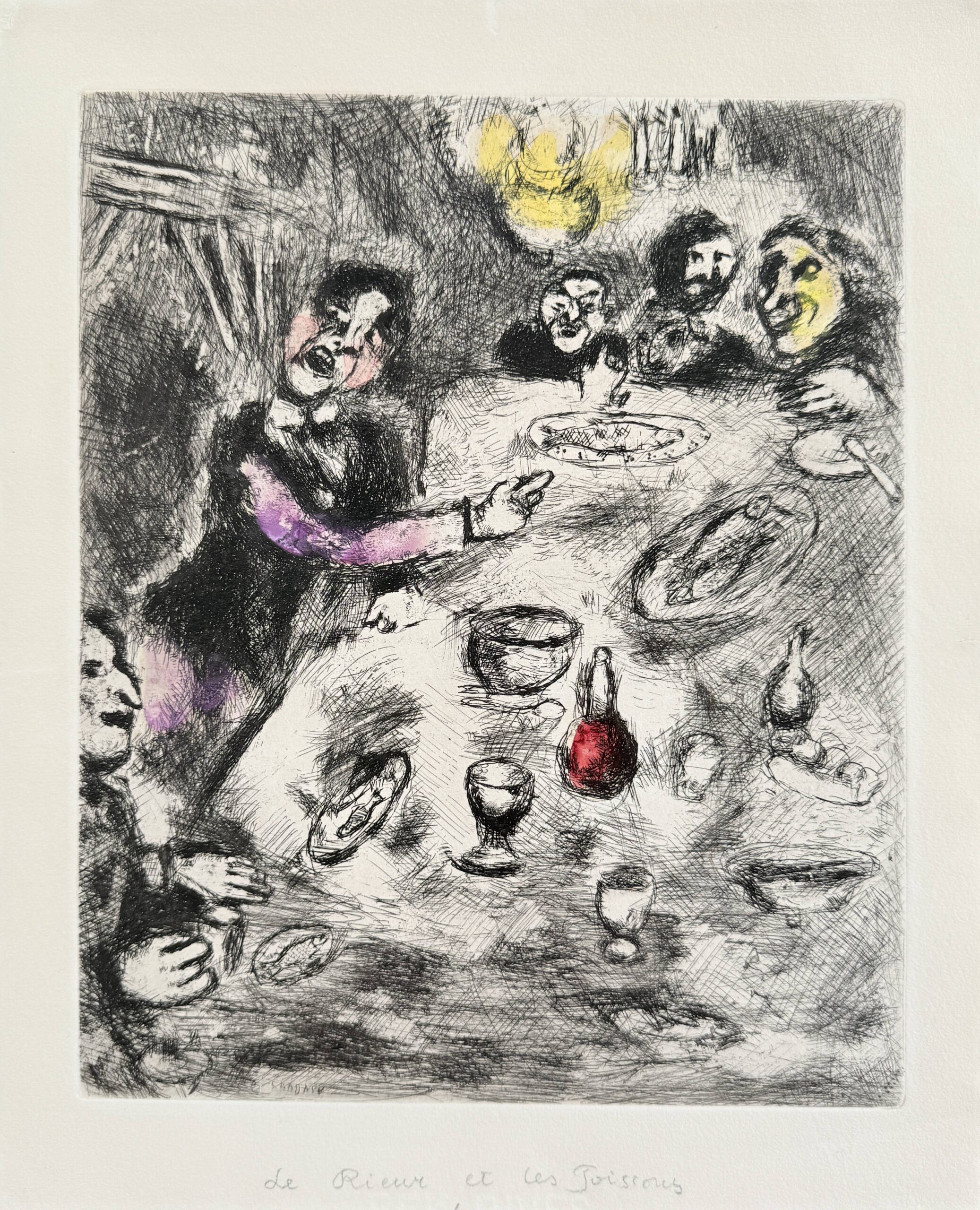 La Rieur et Les Poissons by Marc Chagall