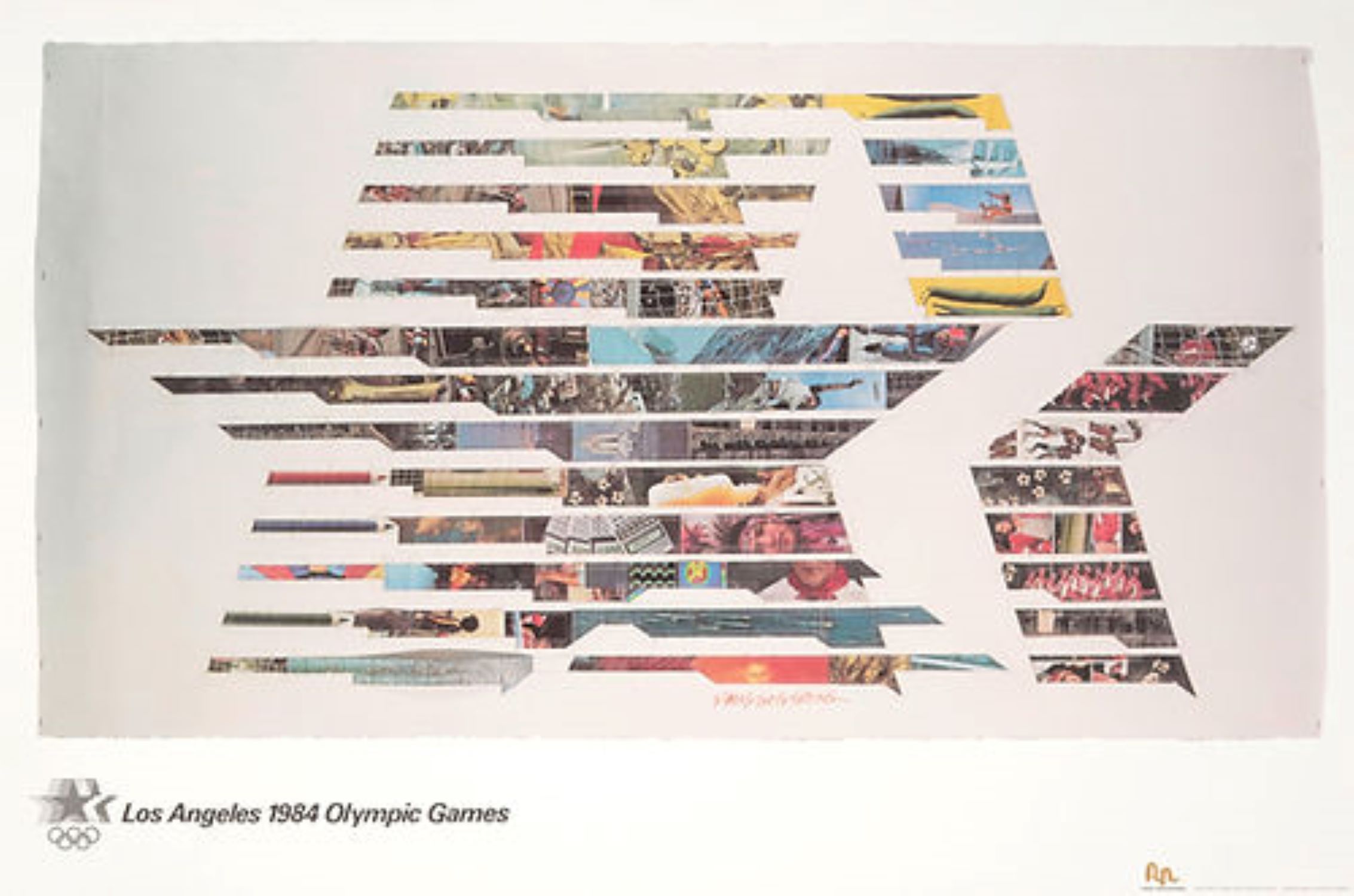 Los Angeles Olympic Games Poster by Robert Rauschenberg