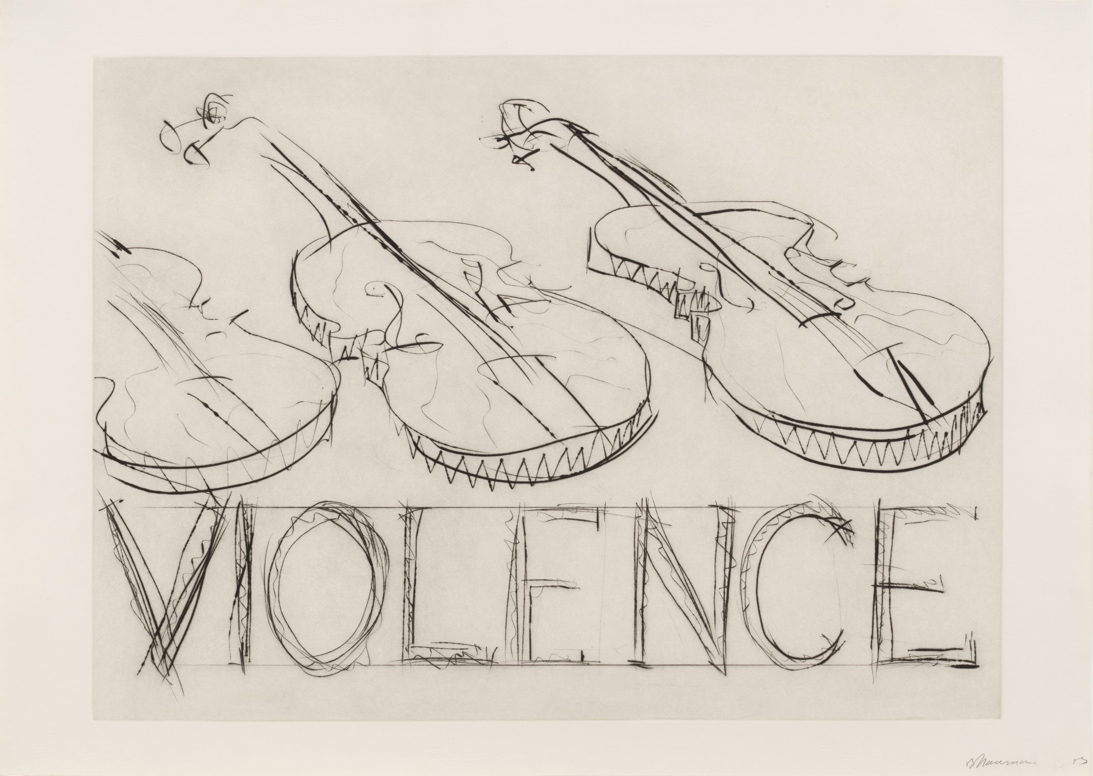 Violins/Violence by Bruce Nauman