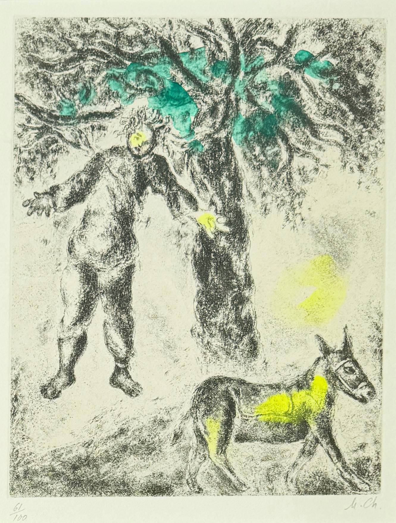 End of Absalom by Marc Chagall