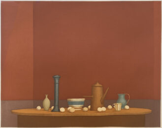 Piazza Rotonda by William Bailey at Leslie Sacks Gallery