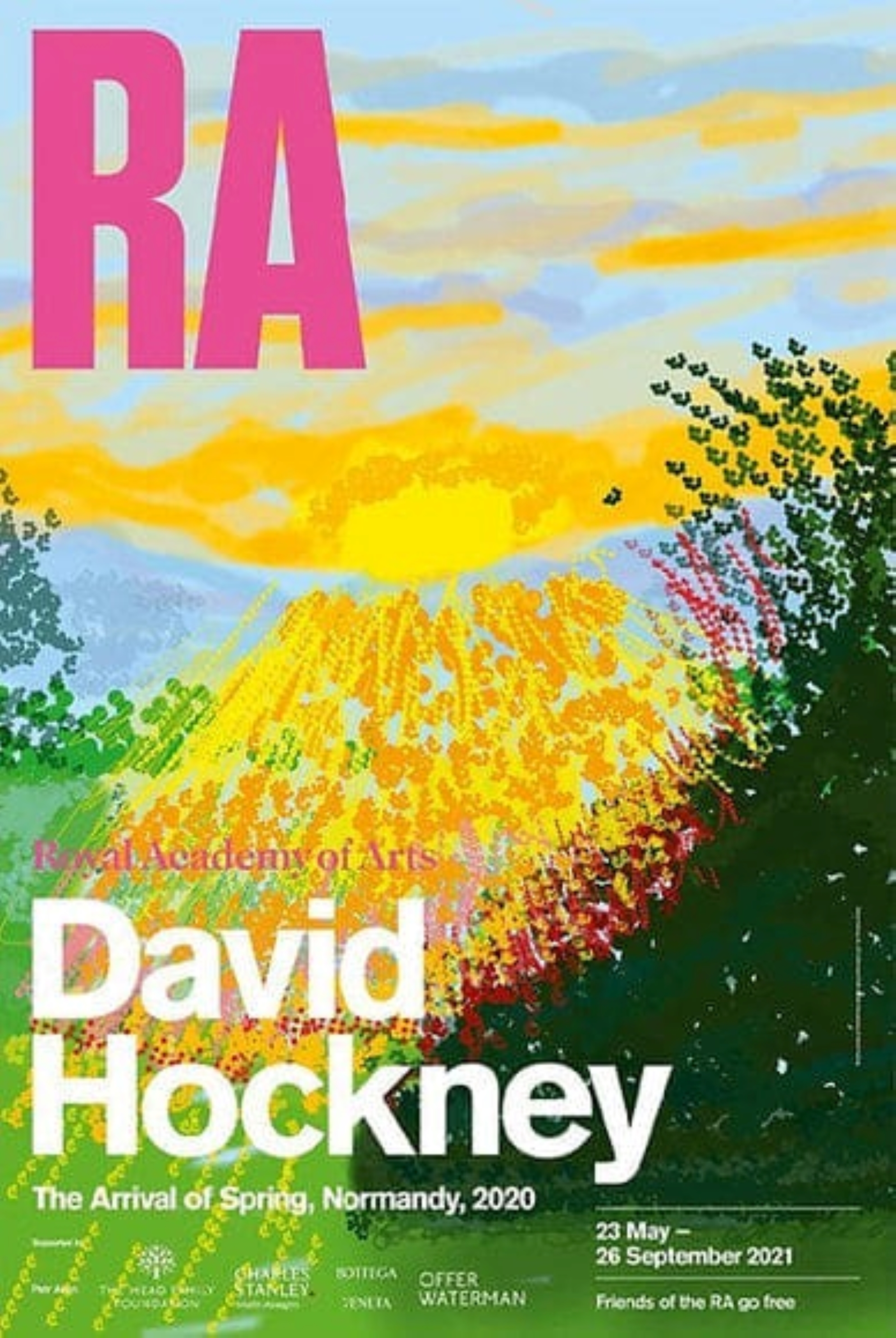 Royal Academy Exhibition Poster by David Hockney