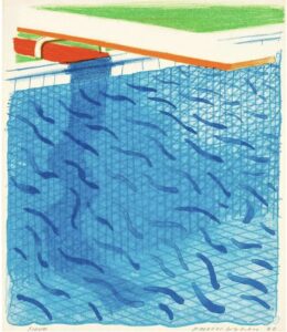 David Hockney pool prints