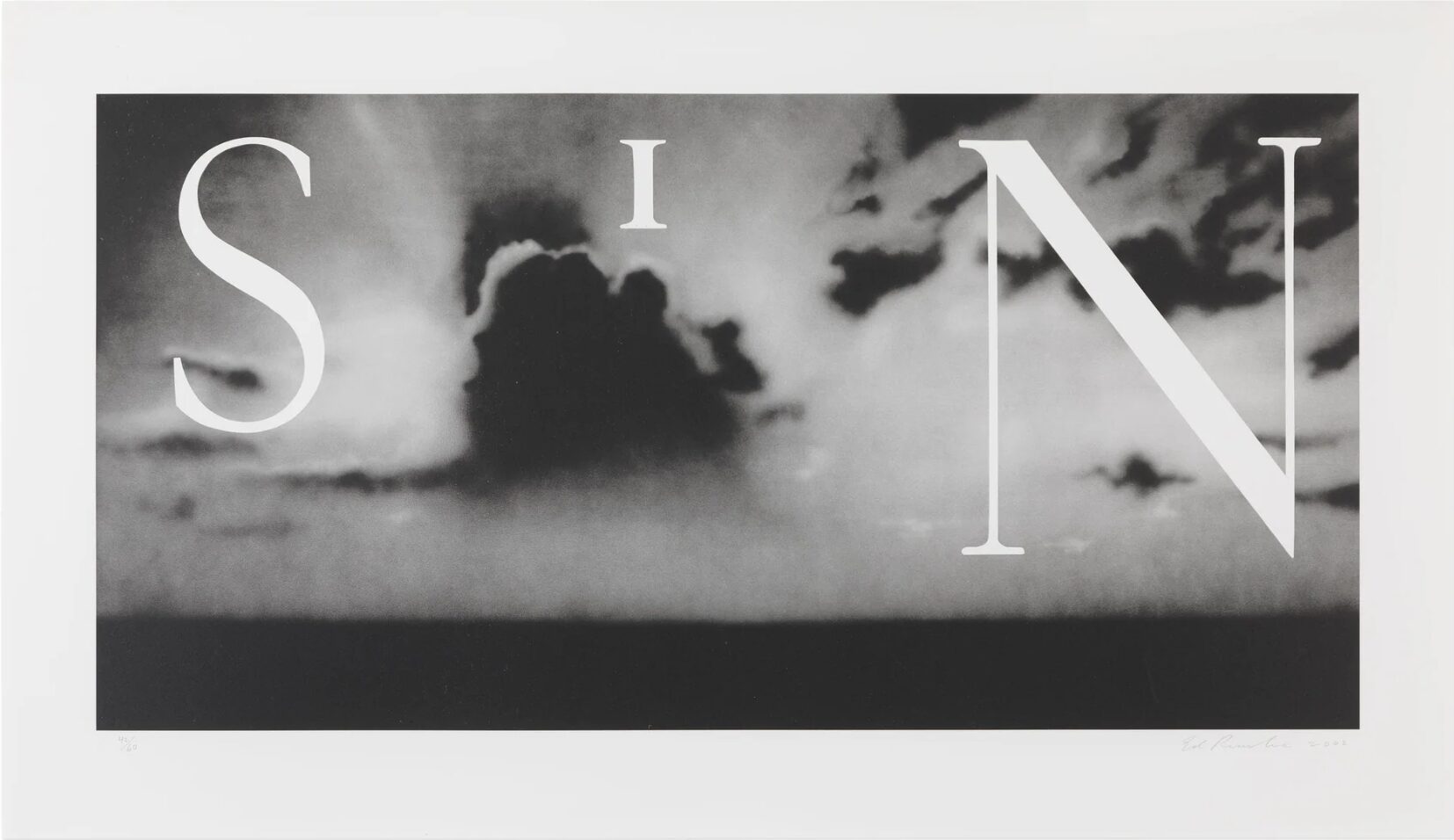 Sin – Without by Ed Ruscha