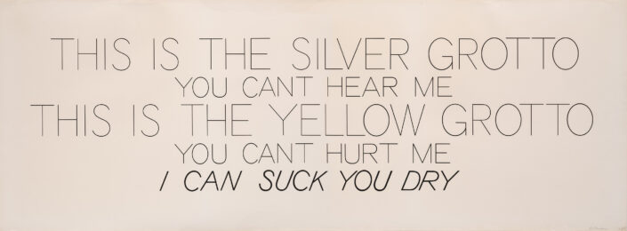 Silver Grotto/Yellow Grotto by Bruce Nauman at Susan Sheehan Gallery