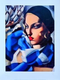 The Blue Scarf, 1930 by Tamara de Lempicka at Epicentrum Art Gallery