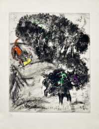 The Lion go hunting and the Donkey by Marc Chagall at Epicentrum Art Gallery