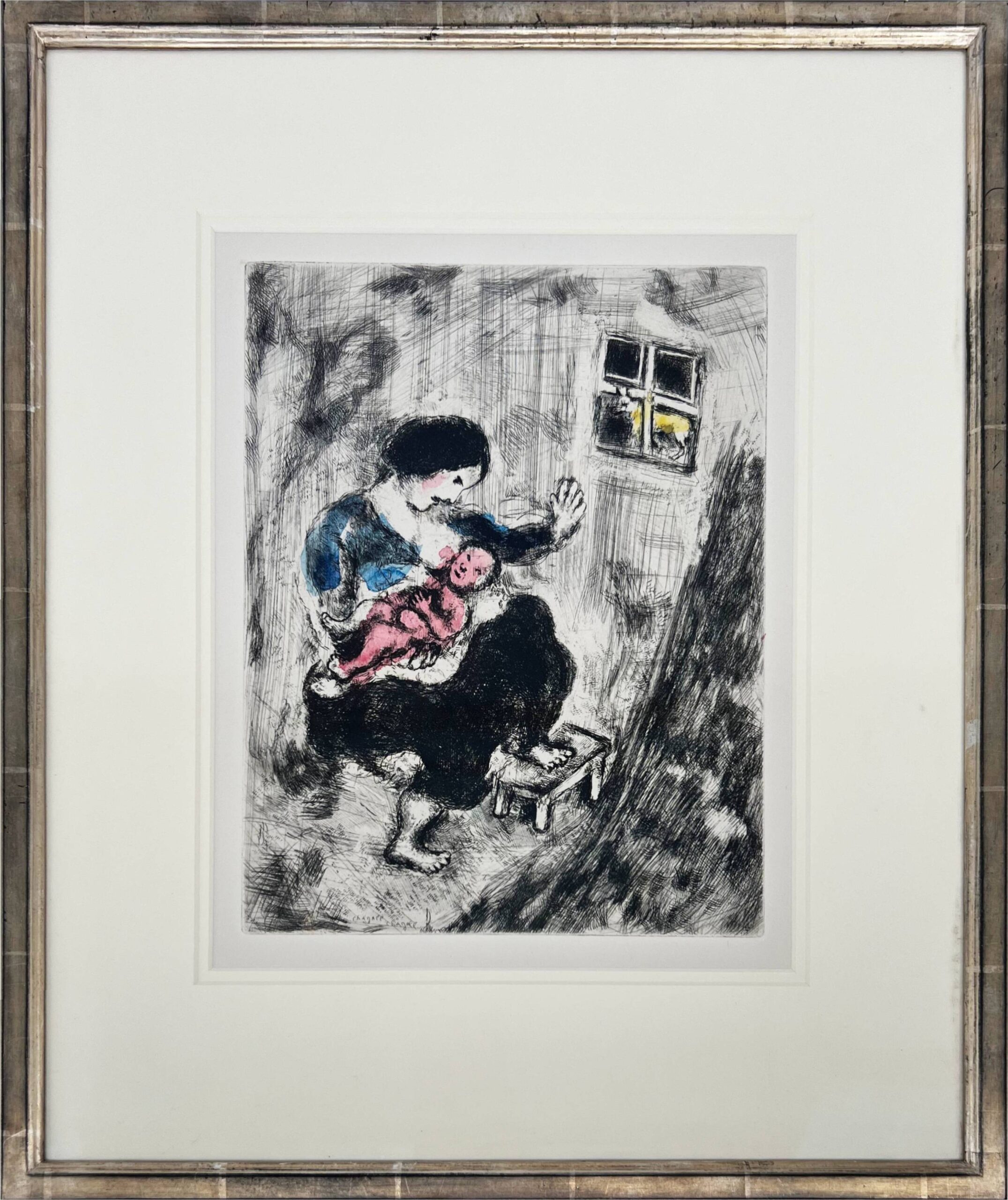 The Wolf, the Mother, and the Child by Marc Chagall