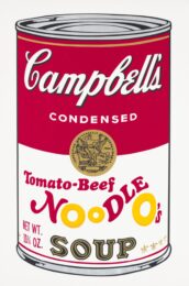 Tomato-Beef Noodle O’s by Andy Warhol at Michael Lisi/Contemporary Art
