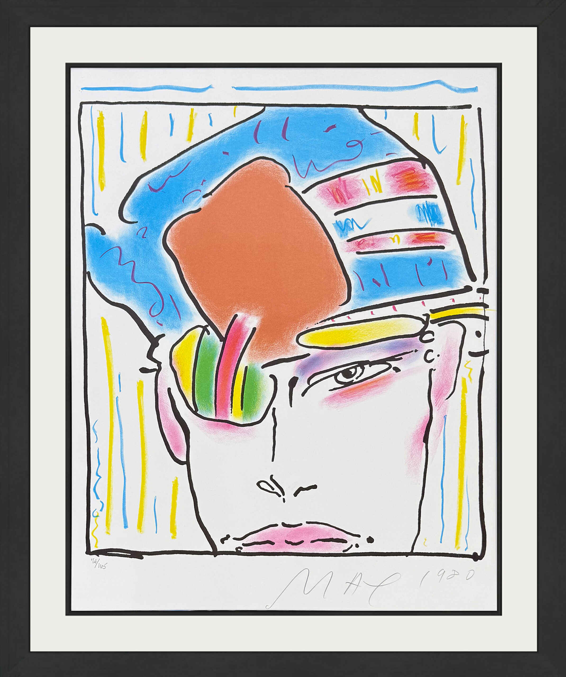 Zero’s Friend (framed hand signed lithograph) by Peter Max