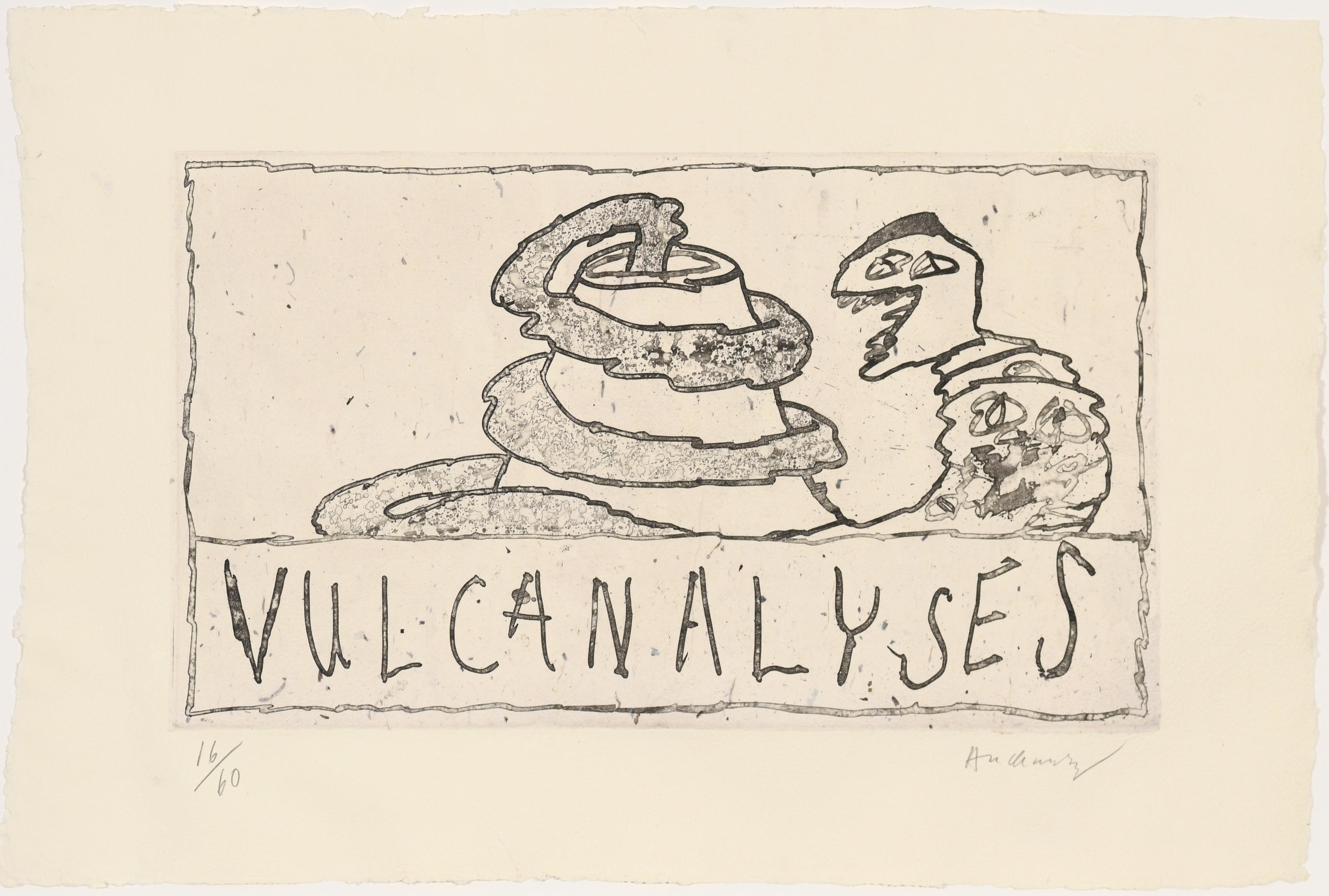 Vulcanalyses 01 by Pierre Alechinsky