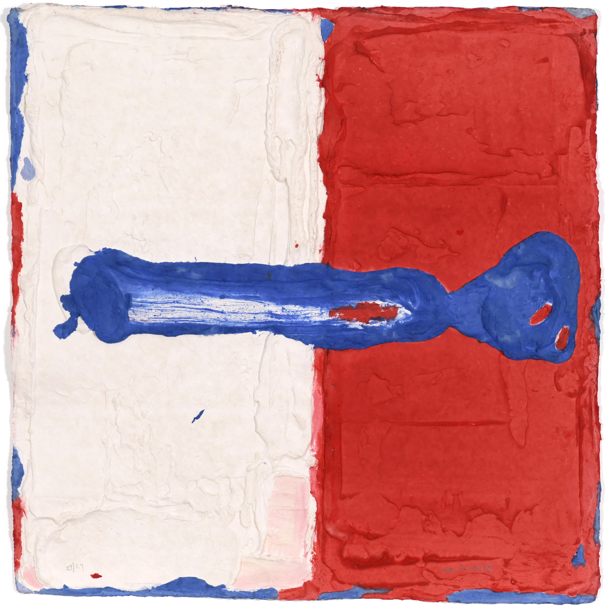 Bleu, blanc, rouge by Bram Bogart