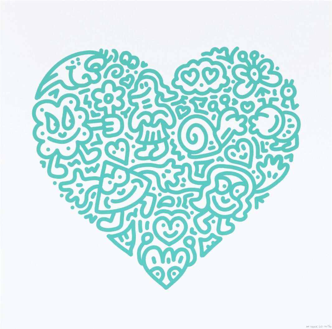 Mr Doodle Pop Heart – Bug Embrace (Turquoise) by Mr Doodle