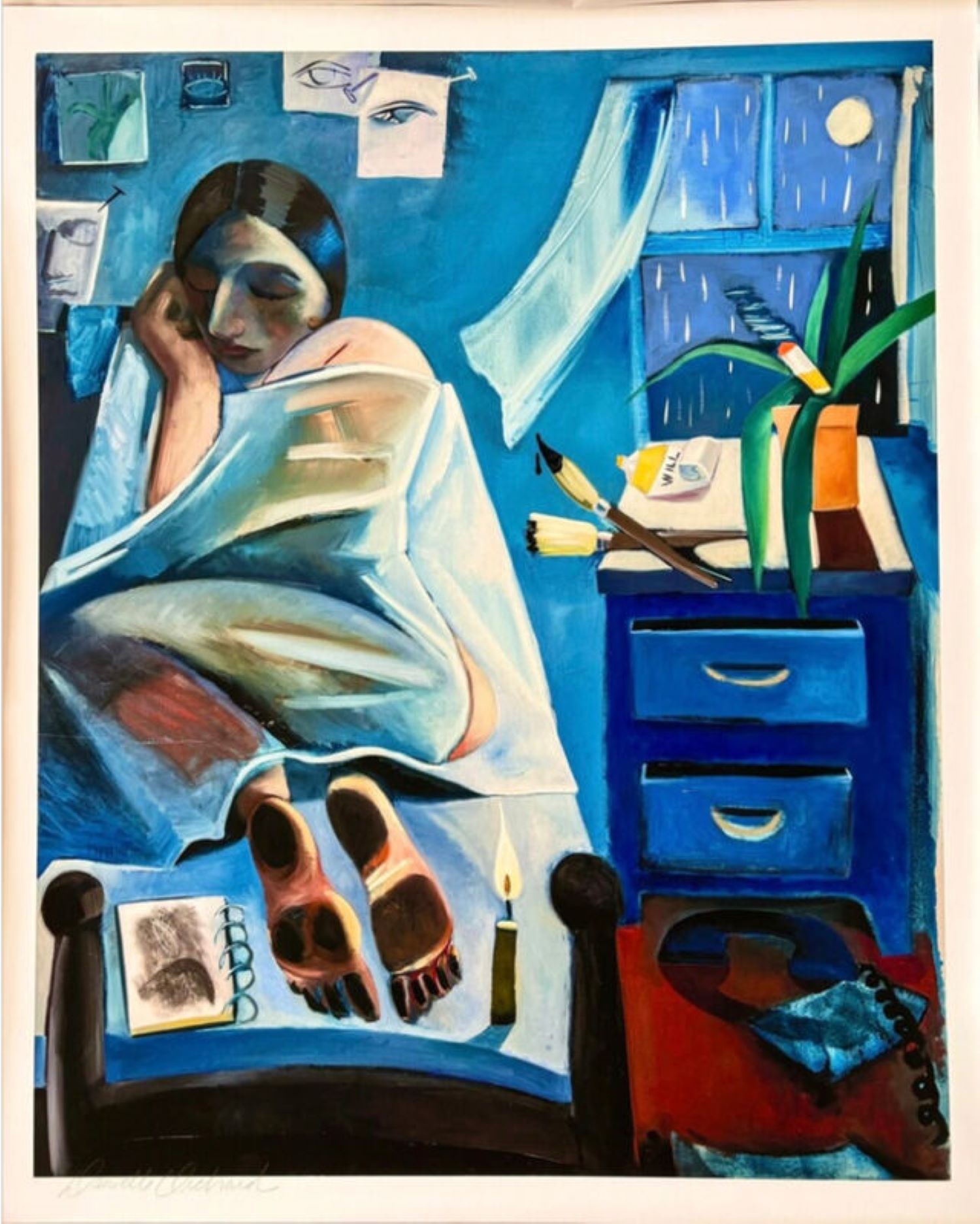 Day Studio (Uniquely hand-embellished) by Danielle Orchard