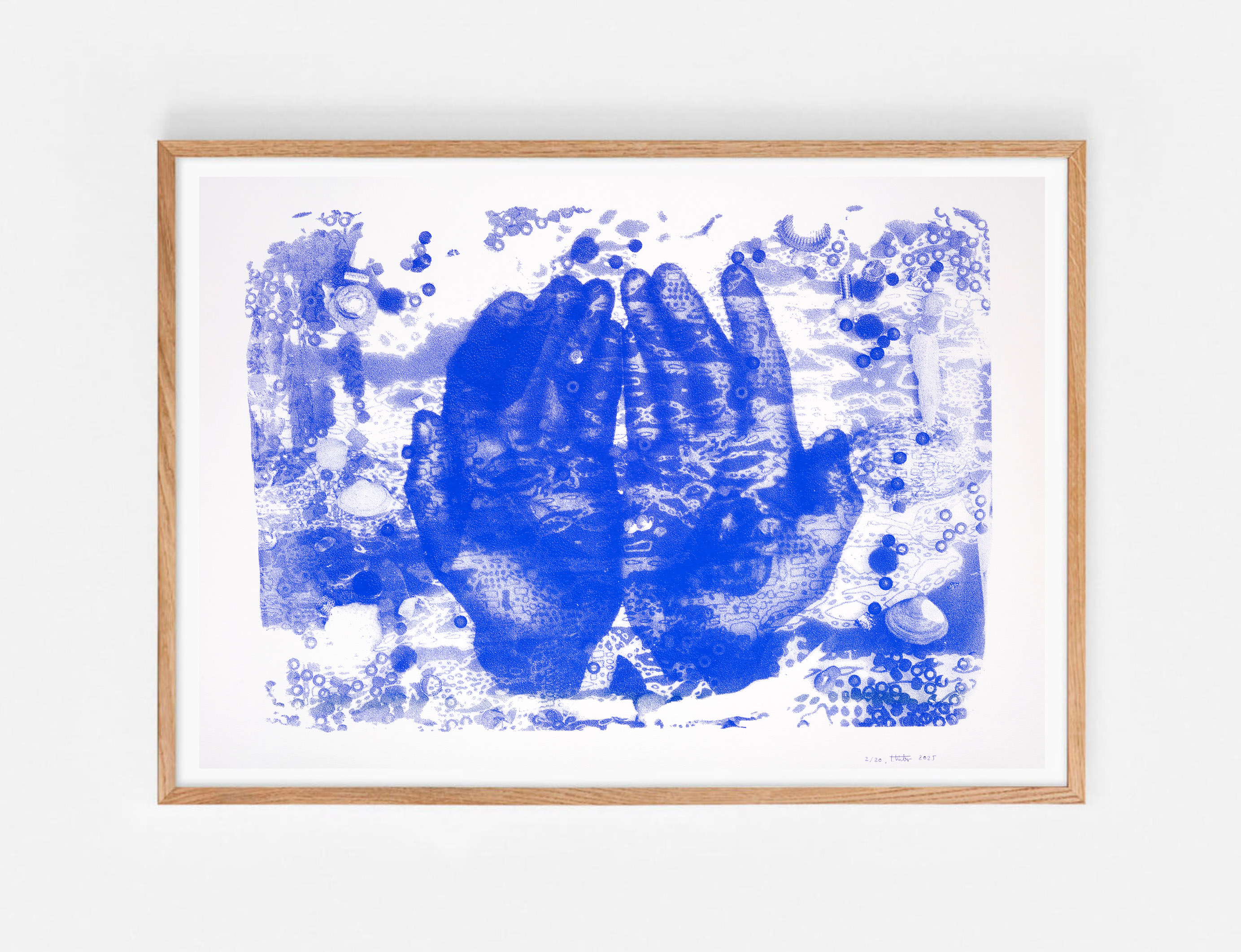Blue Hands by Theresa Weber