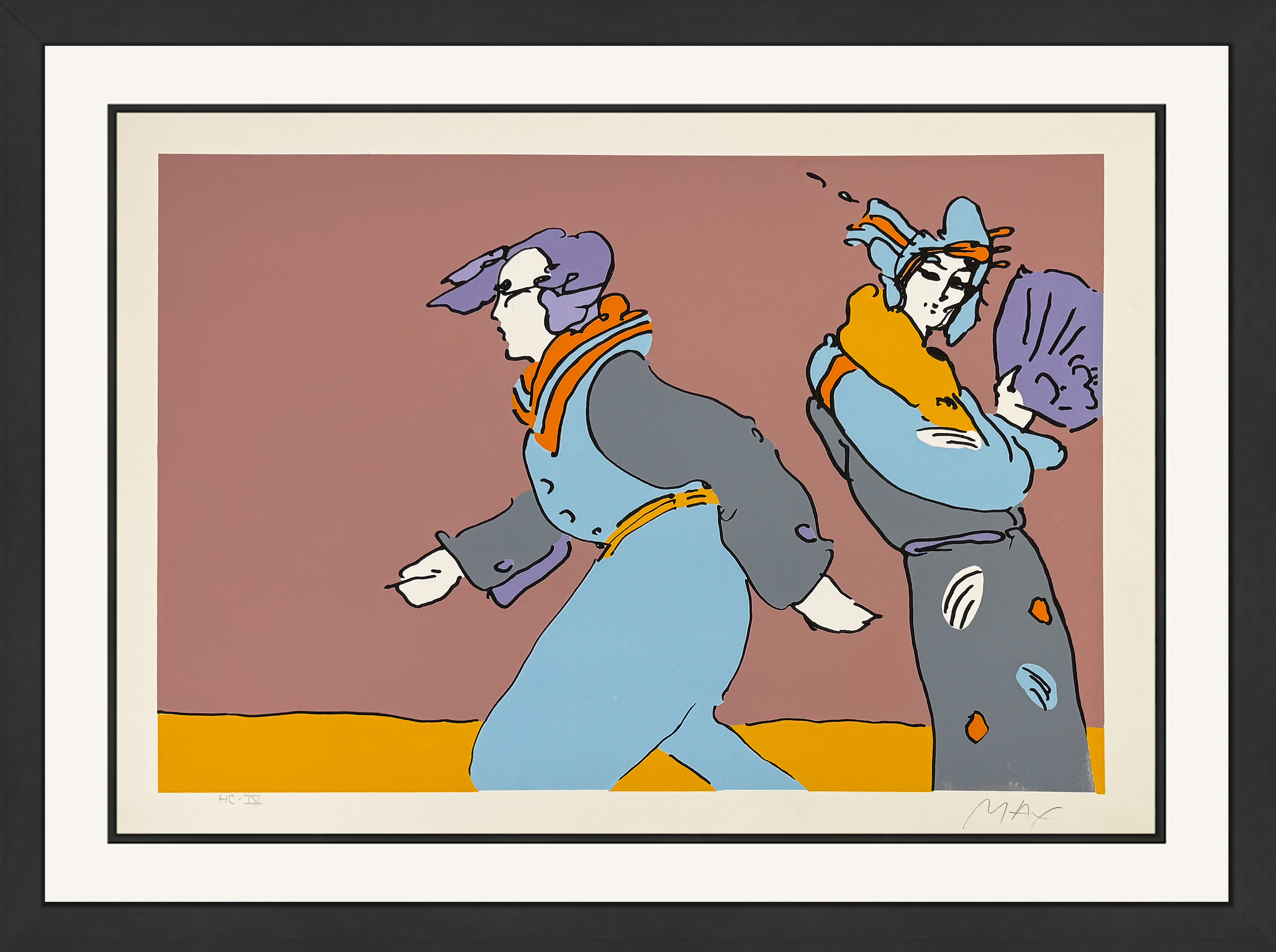 A Long Time Ago (framed hand signed serigraph) by Peter Max