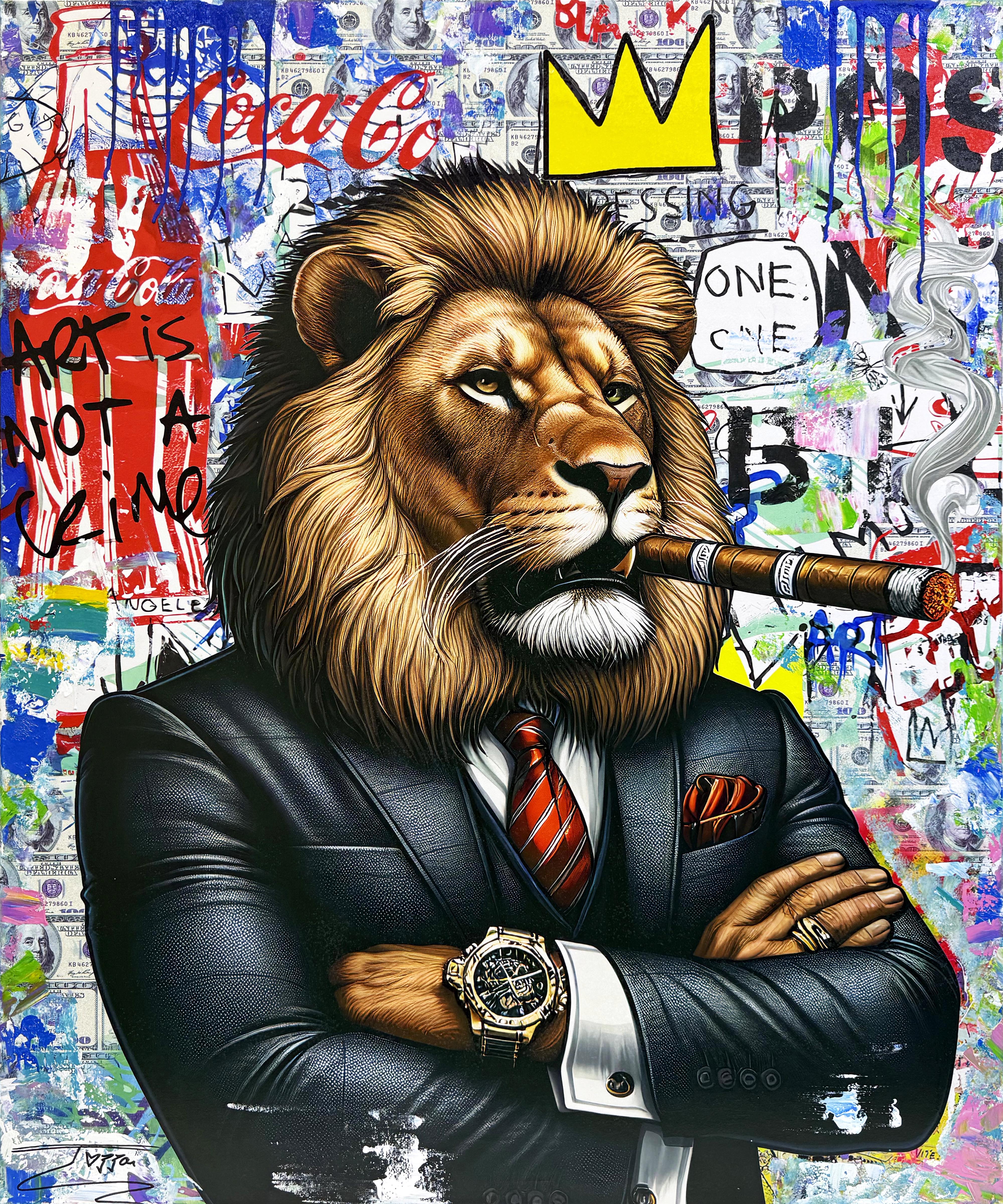 Majesty Is Back (large original painting on canvas) by Jozza