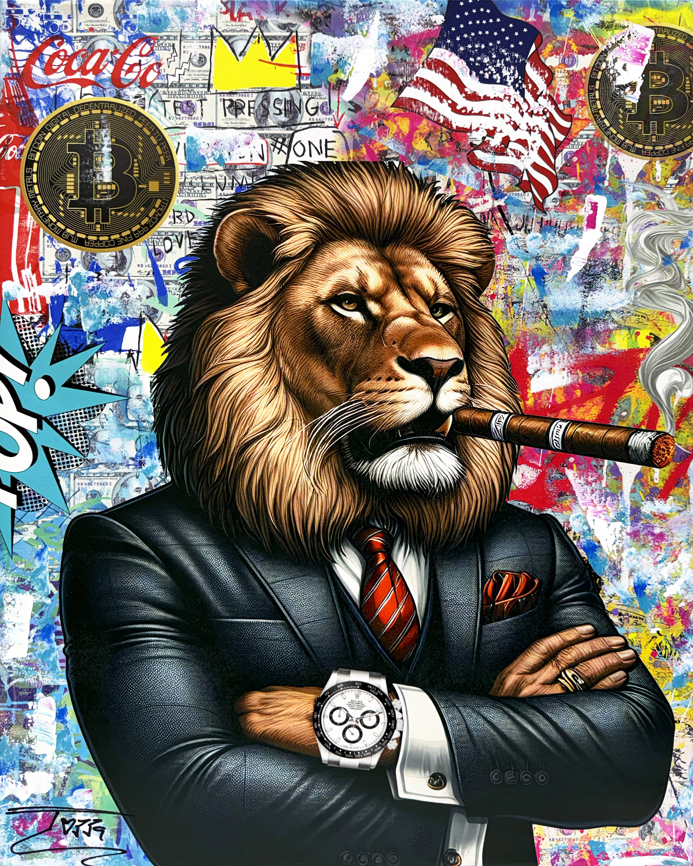 The Majesty (original painting on canvas) by Jozza