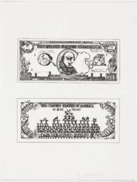 $108 Bill from The New York Collection for Stockholm by Oyvind Fahlstrom at Clifton Gallery