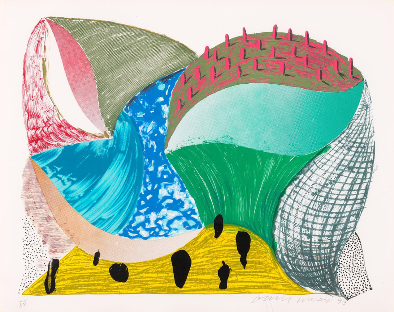 David Hockney Gorge D’incre by David Hockney