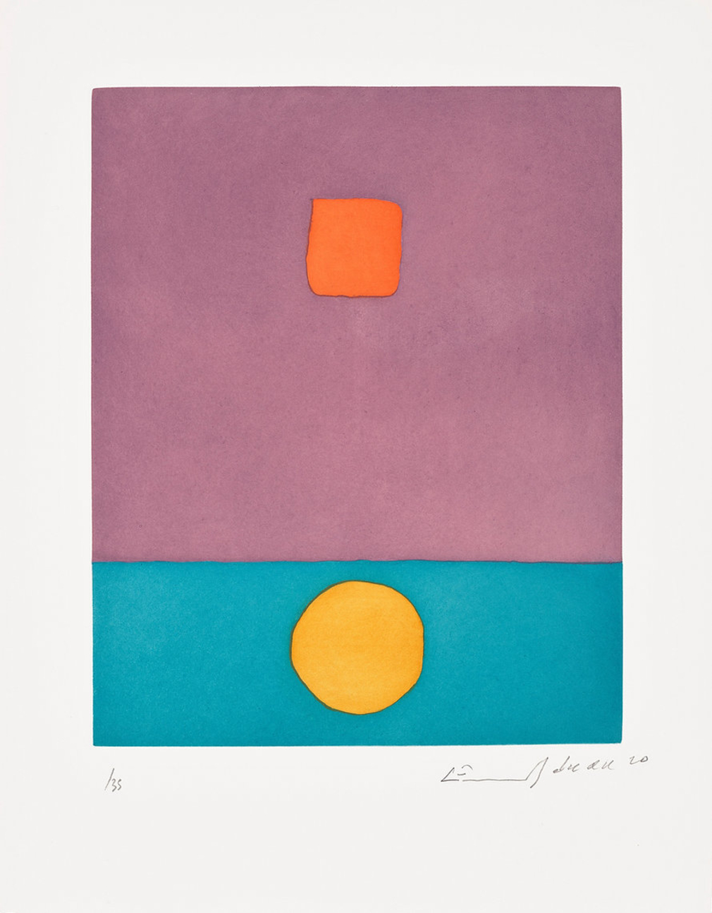 Etel Adnan La Soleil a Vécu (The Sun has Lived) by Etel Adnan