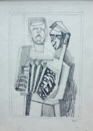 Accordian Player by Louis Wolchonok at William Chambers Art