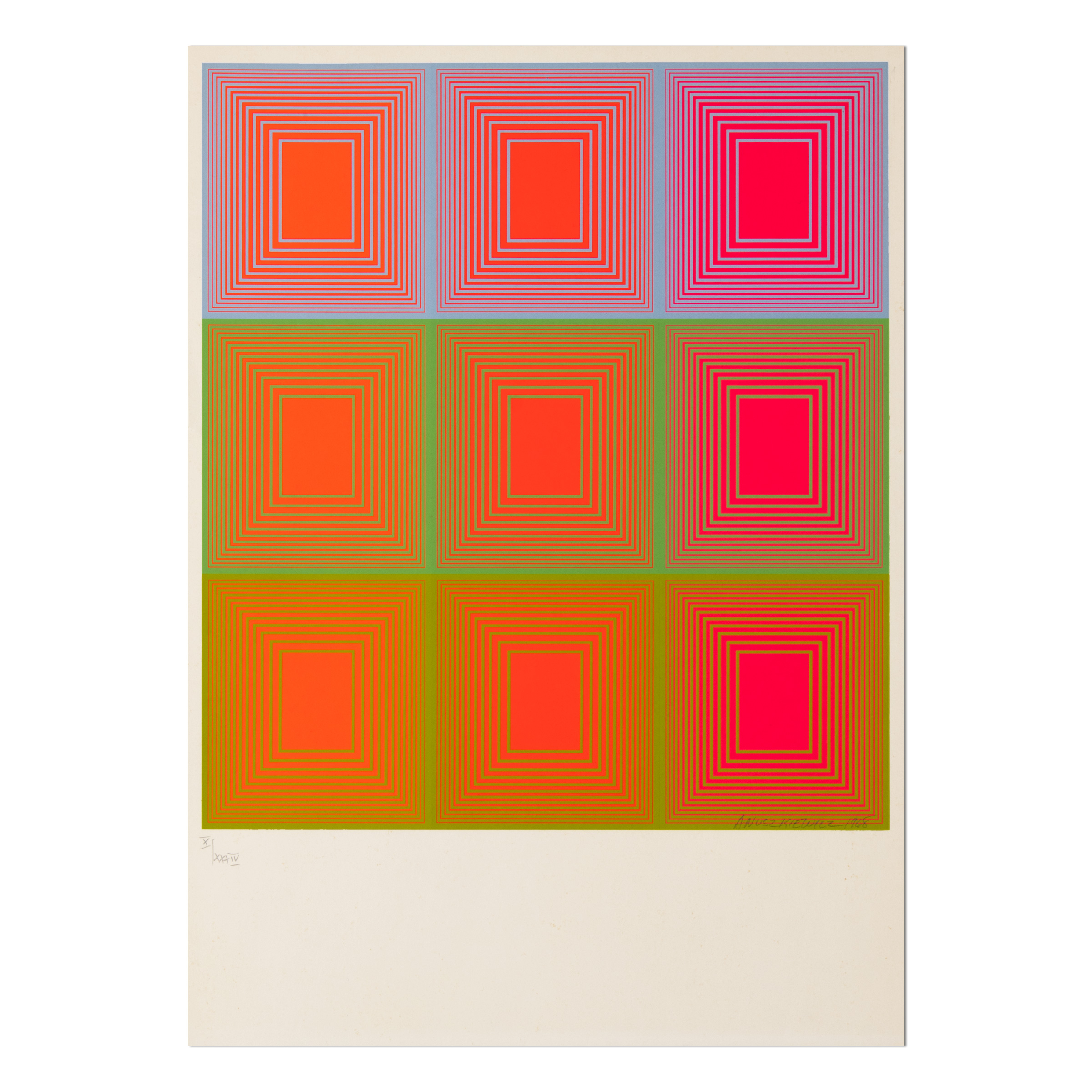Untitled (from Kölner Kunstmarkt 68) by Richard Anuszkiewicz