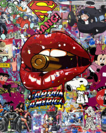 Bite The Bullet (original painting on canvas) by Jozza at GallArt.com