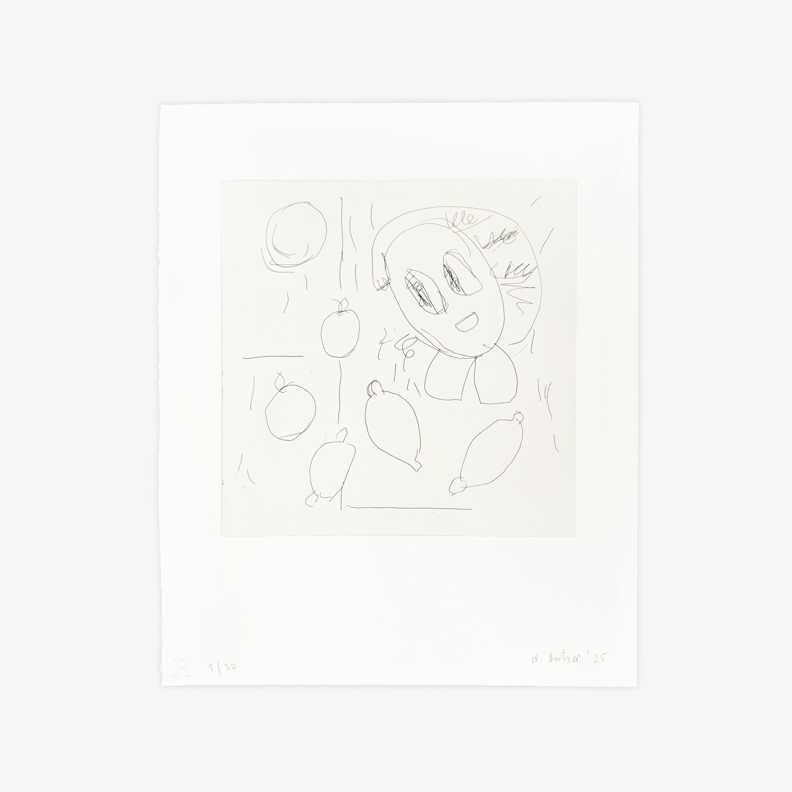 Frau und Früchte 3 by André Butzer