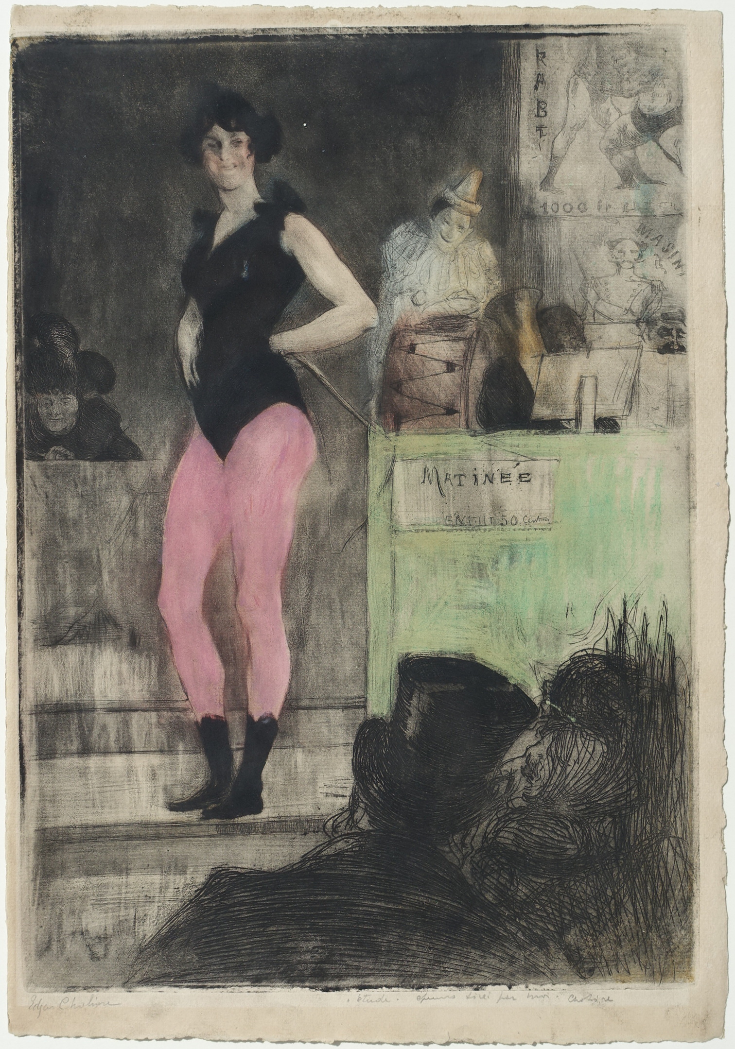 Invitation après la parade (grande planche) by Edgar Chahine