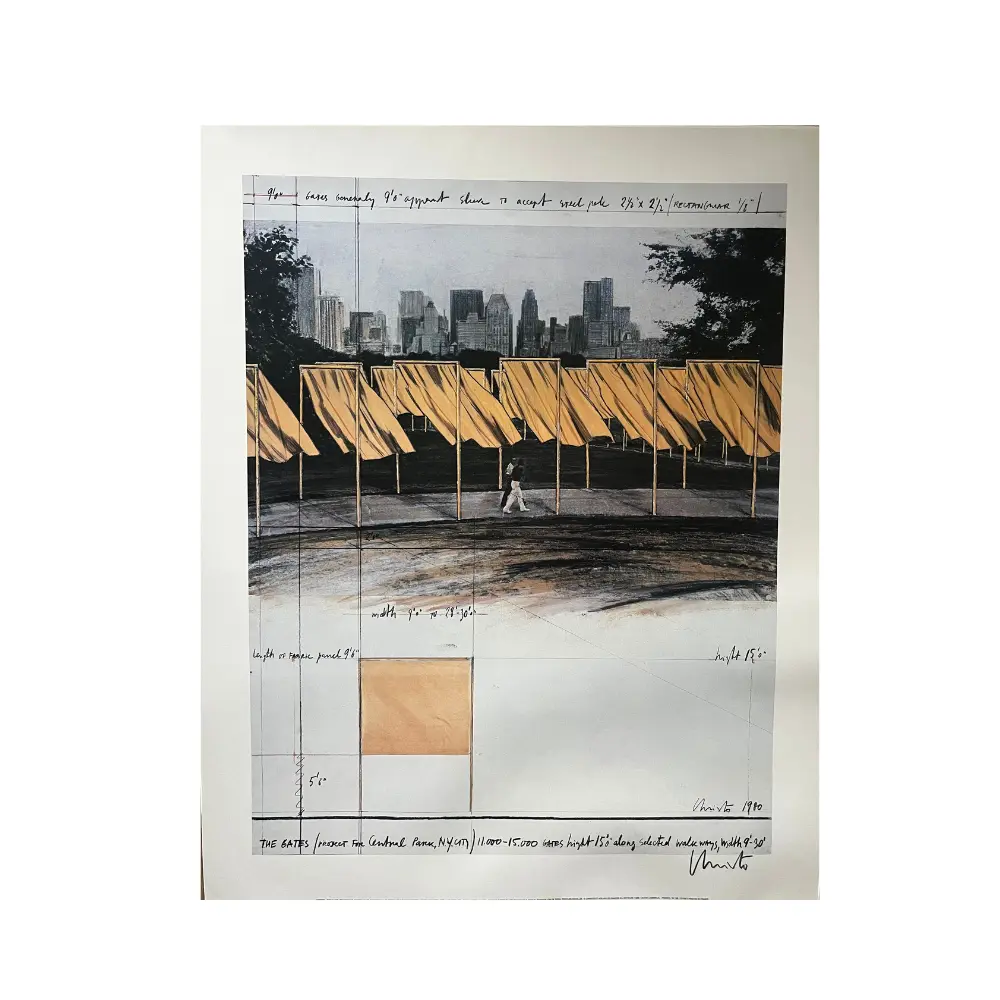 Christo – The Gates, Project for Central Park, New York City by Christo