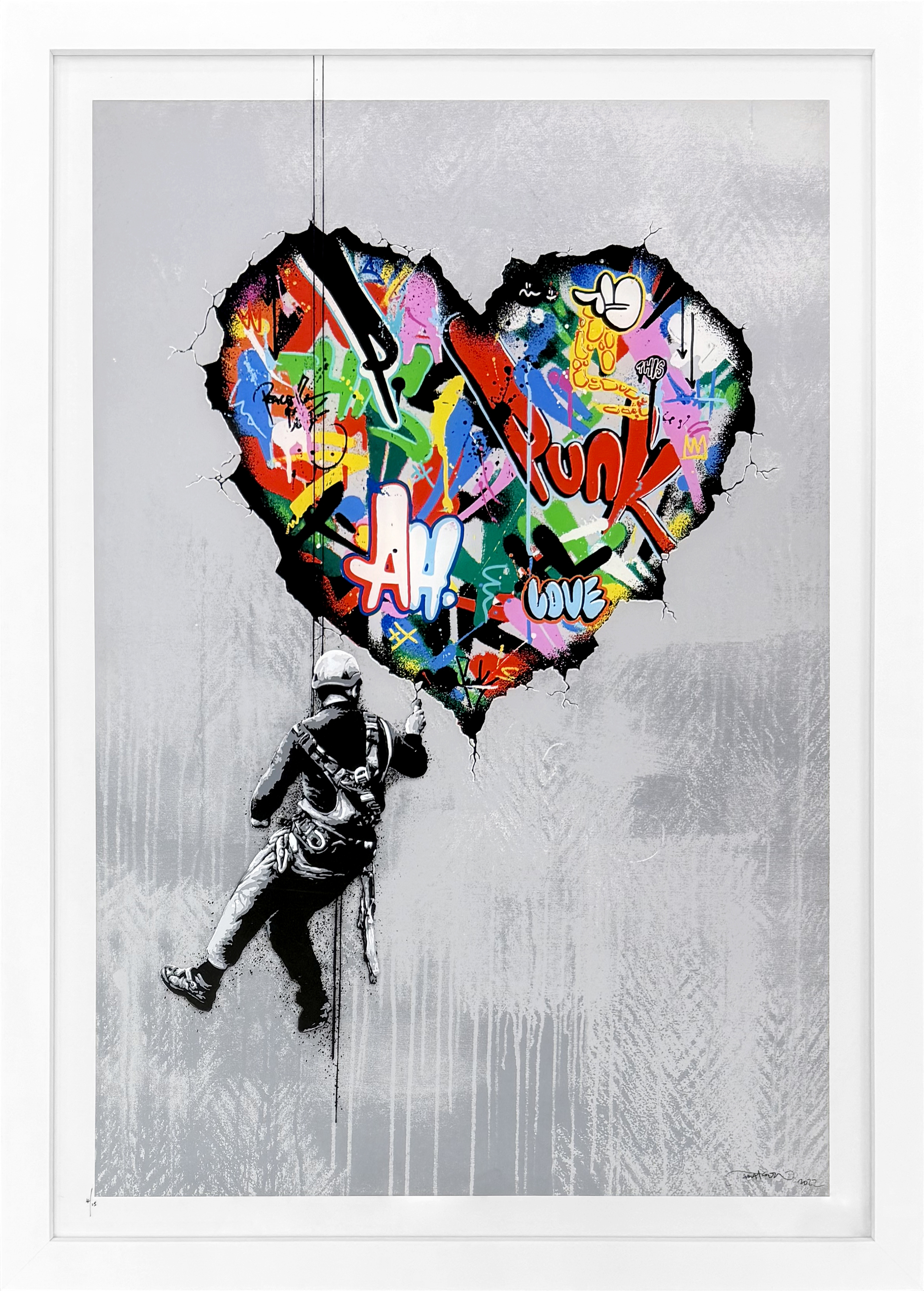 Cracked (rare signed screen print on acrylic) by Martin Whatson