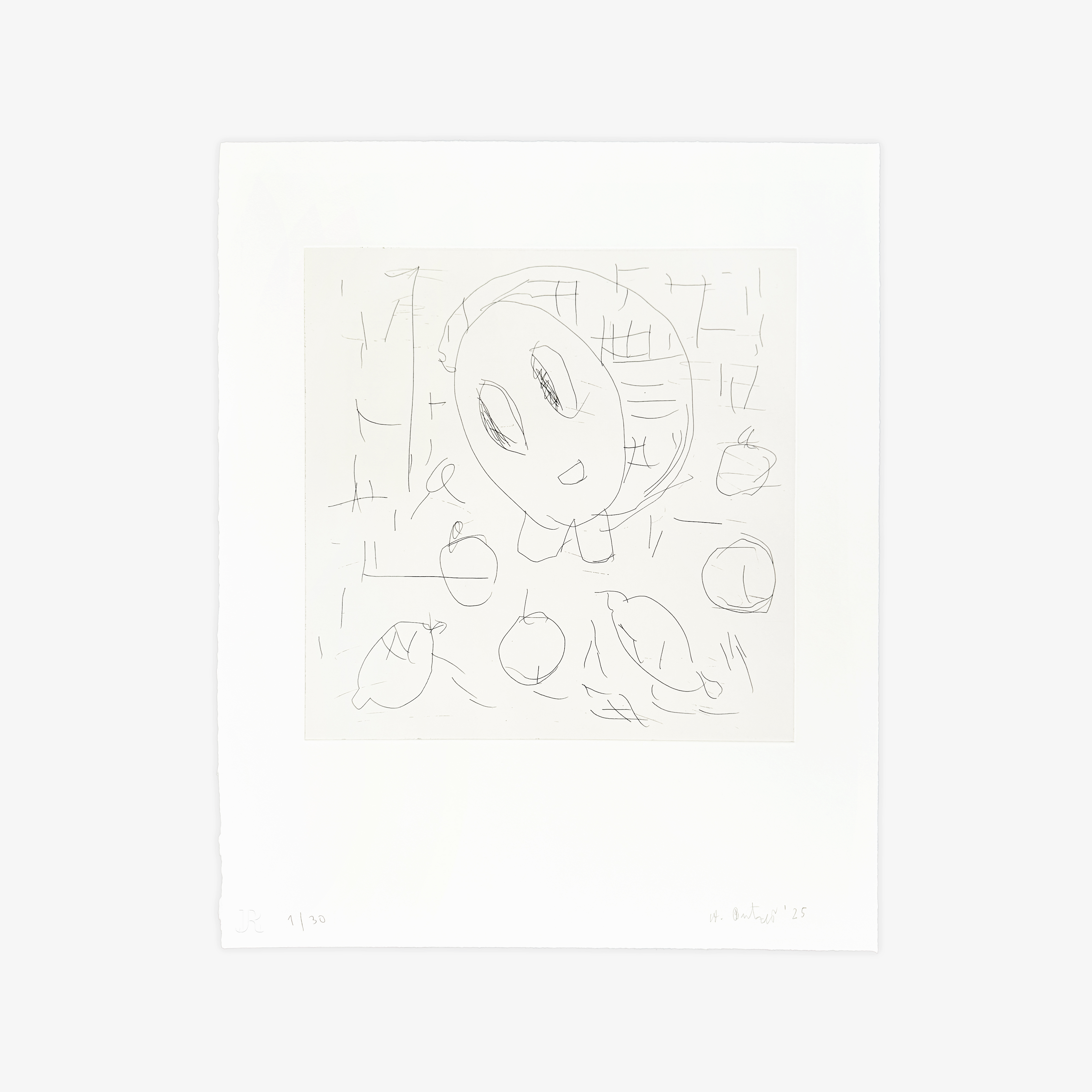 Frau und Früchte 2 by André Butzer