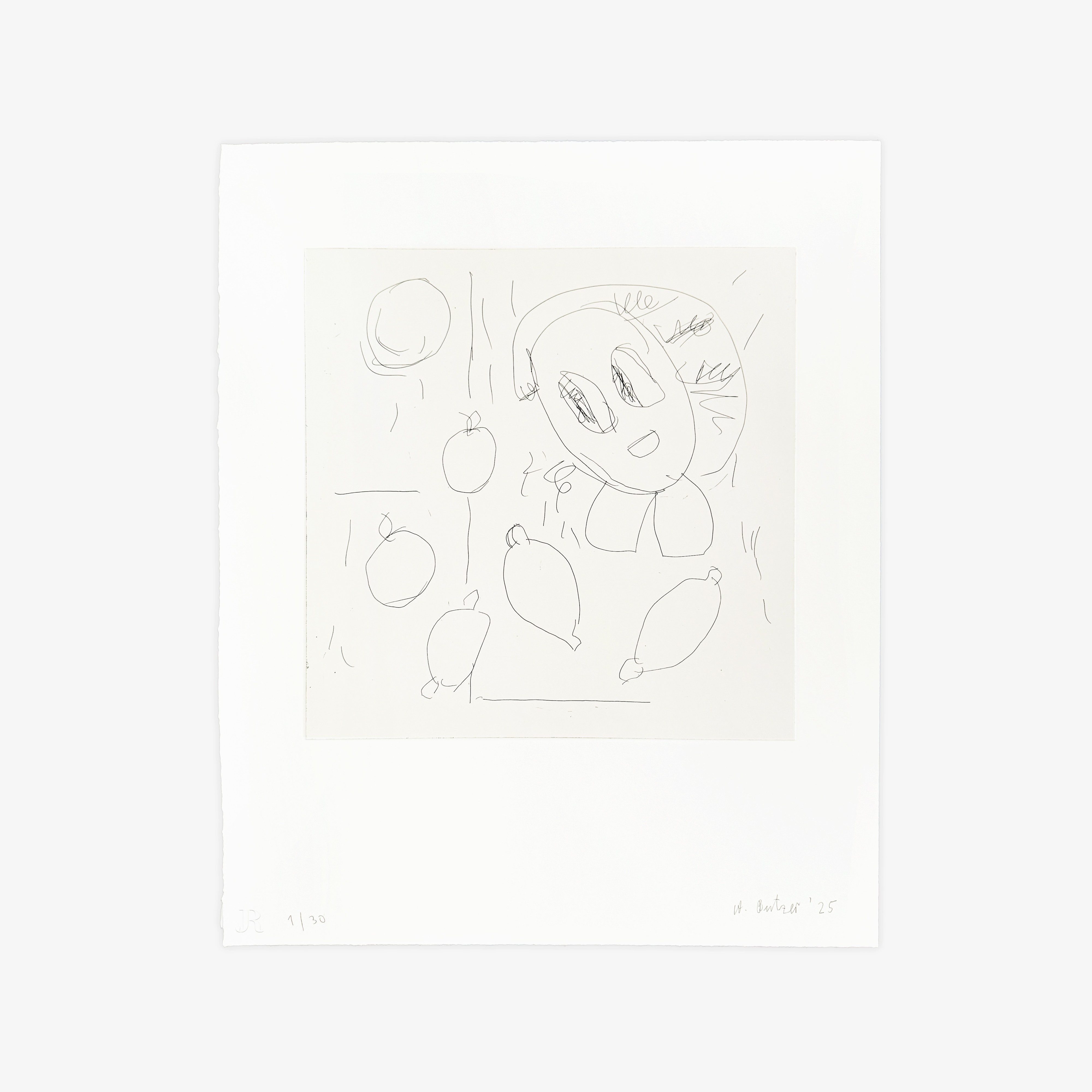 Frau und Früchte 3 by André Butzer