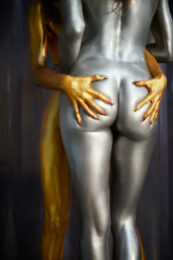 Gold on Silver by Jamie Nelson at Addicted Art Gallery