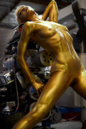 Goldfinger by Jamie Nelson at Addicted Art Gallery