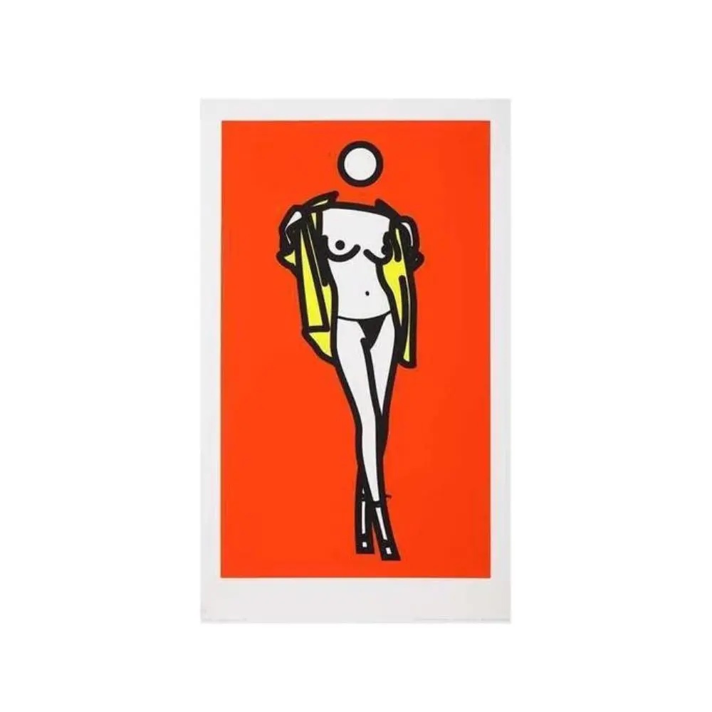 Julian Opie, Woman Taking Off Man’s Shirt by Julian Opie