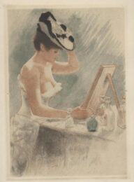 Le nouveau chapeau (The new Hat) by Armand Rassenfosse at Jan Johnson Old Master Modern Prints