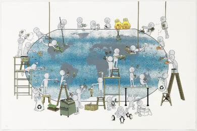 Our World (large hand signed serigraph) by Kai at GallArt.com